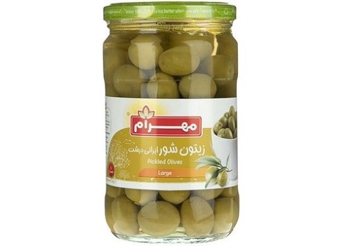 خرید زیتون پرورده مهرام + قیمت فروش استثنایی